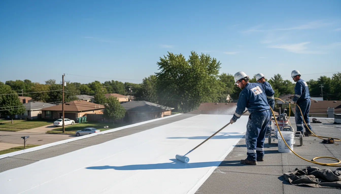 Commercial roof coating in Moon, VA near me